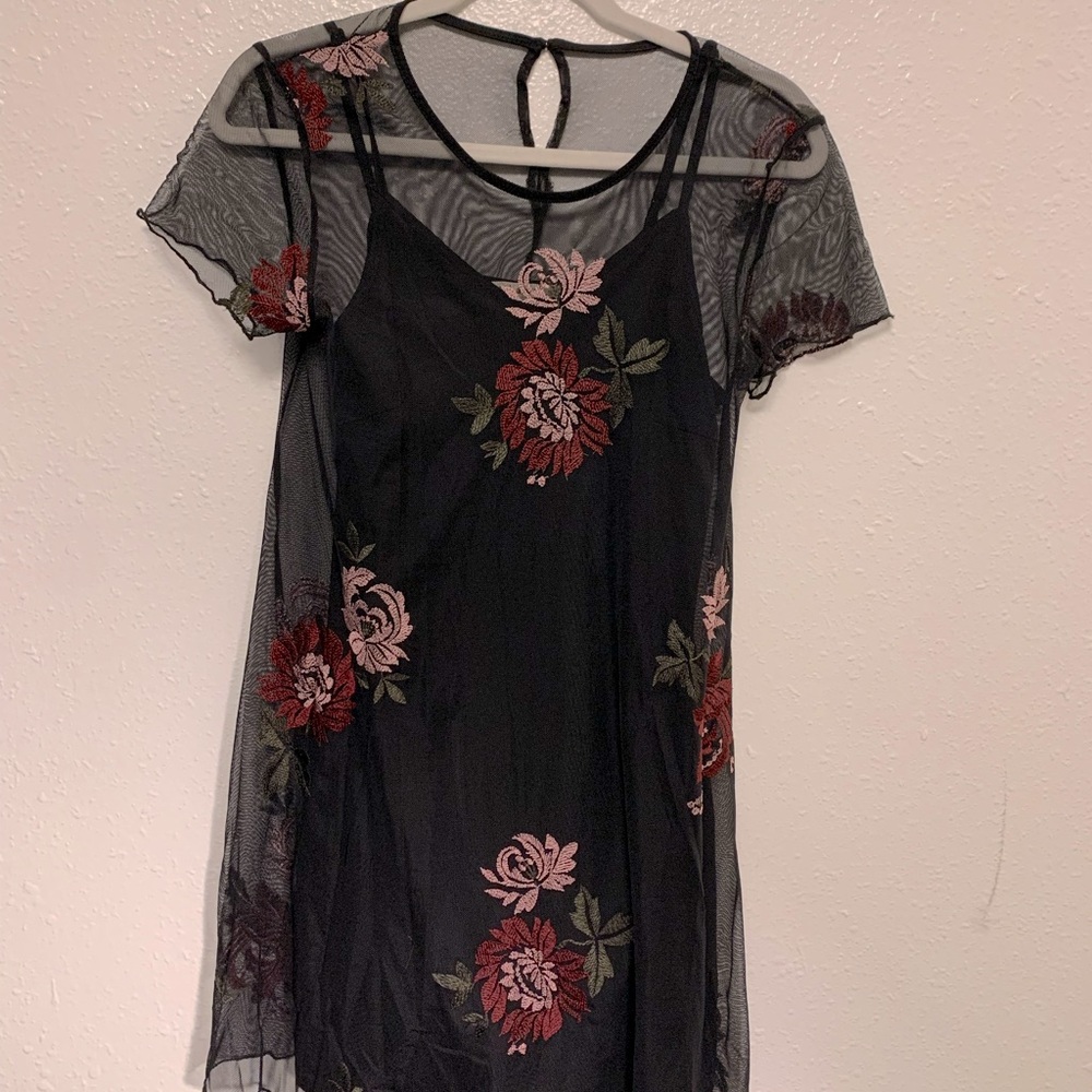 Cute embroidered floral dress from Francesca’s!